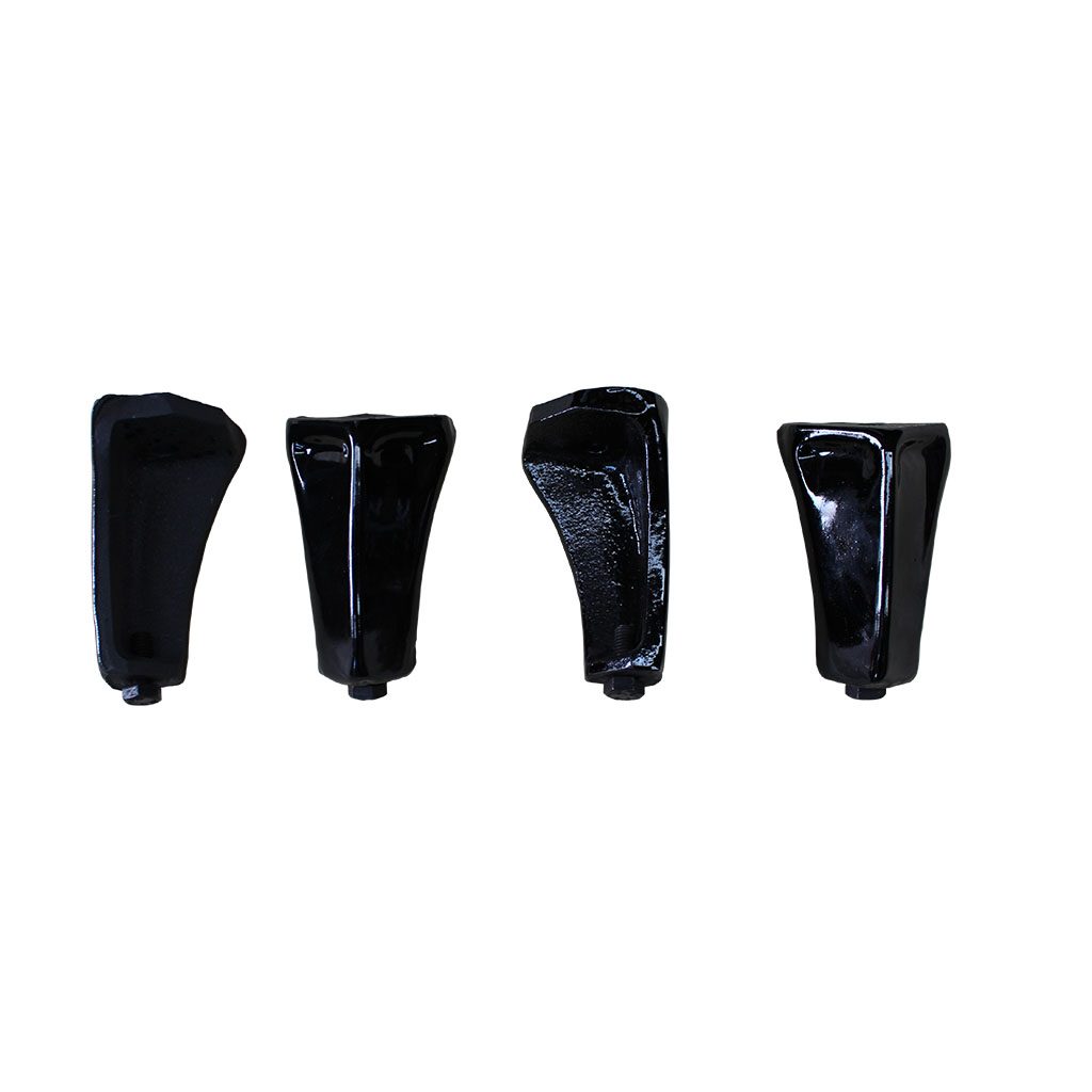Olymberyl Short Legs Black Enamel Set Of 4 Tandt Distributors