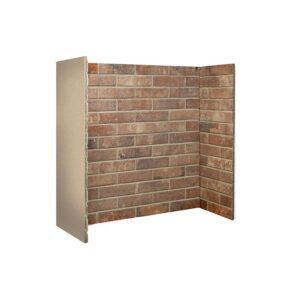 RED CERAMIC BRICK BOND 3-PIECE (No front returns)