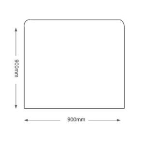 ITALIAN SLATE RIVEN HEARTH SQUARE ROUNDED CORNERS