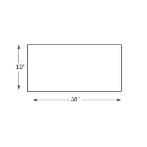 38 x 19 ITALIAN HONED SLATE ONE PIECE NO RISERS