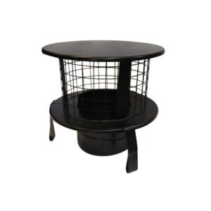 4" POT HANGER RAIN CAP BLACK