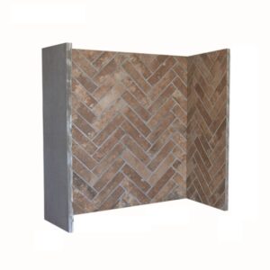 Red Ceramic Herringbone