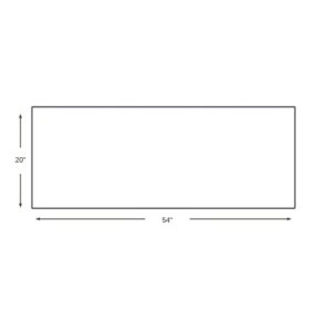 54 x 20 Zimbabwe Granite One Piece | Risers Loose