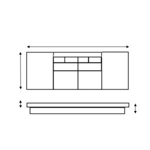 54 x 18 Zimbabwe Granite Jointed & Filled | No cutout