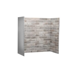 Iced Grey Ceramic Brick Bond