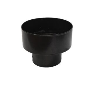 3" - 5" Matt Black Vitrous Enamel Adaptor